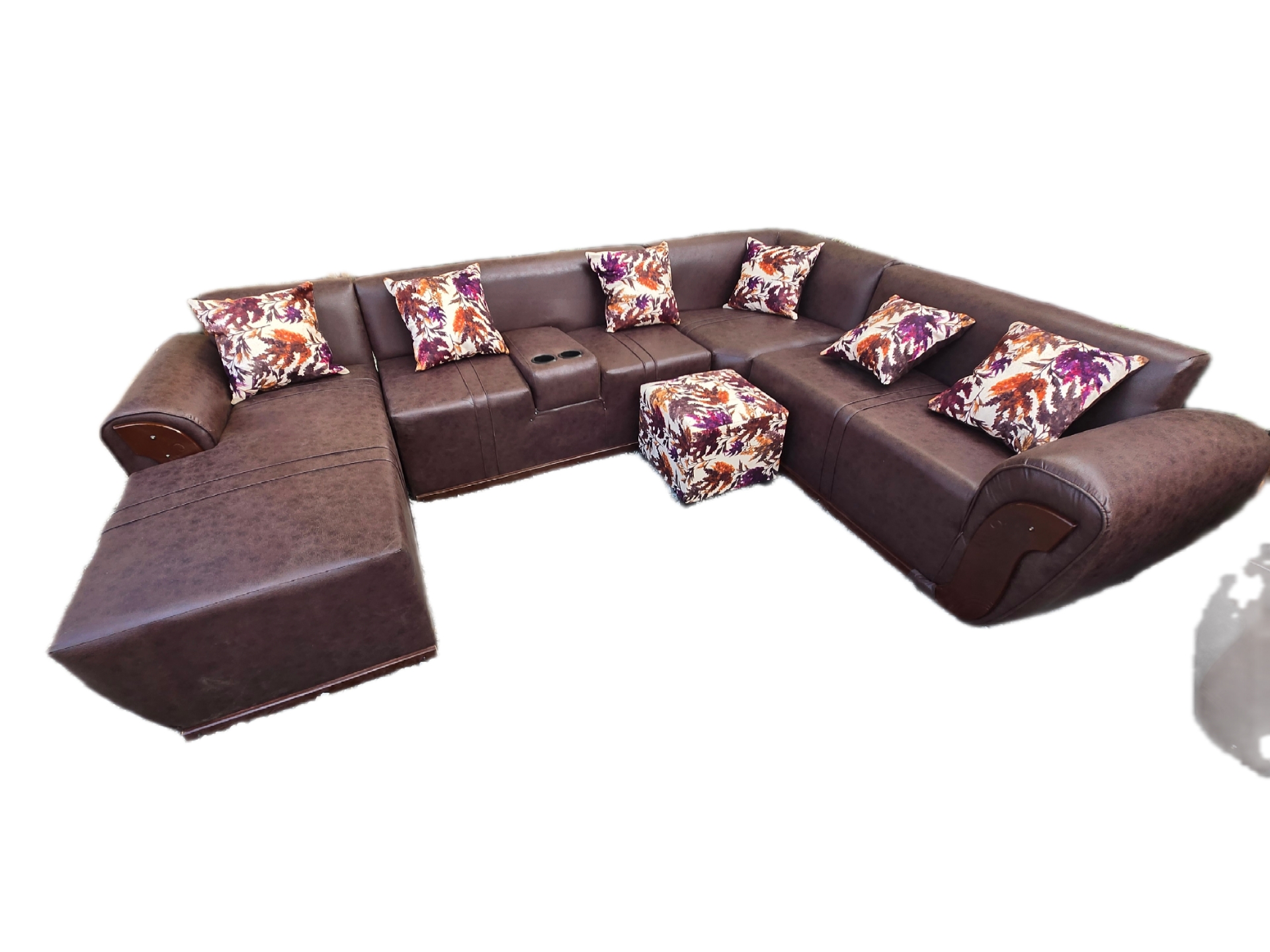 Plain U shape buffalo Sofa