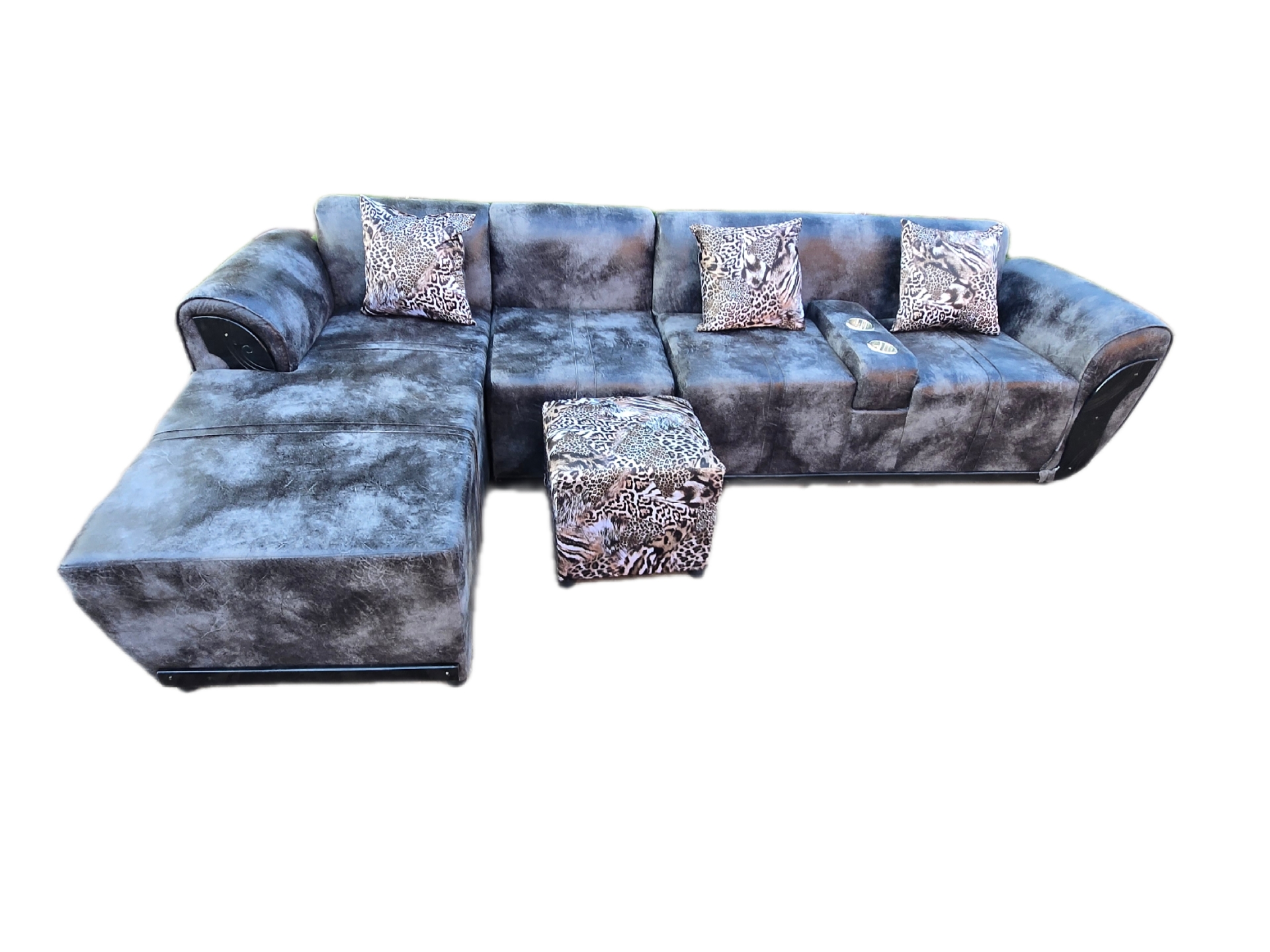 Small L Shape buffalo Material Sofa - Image 2