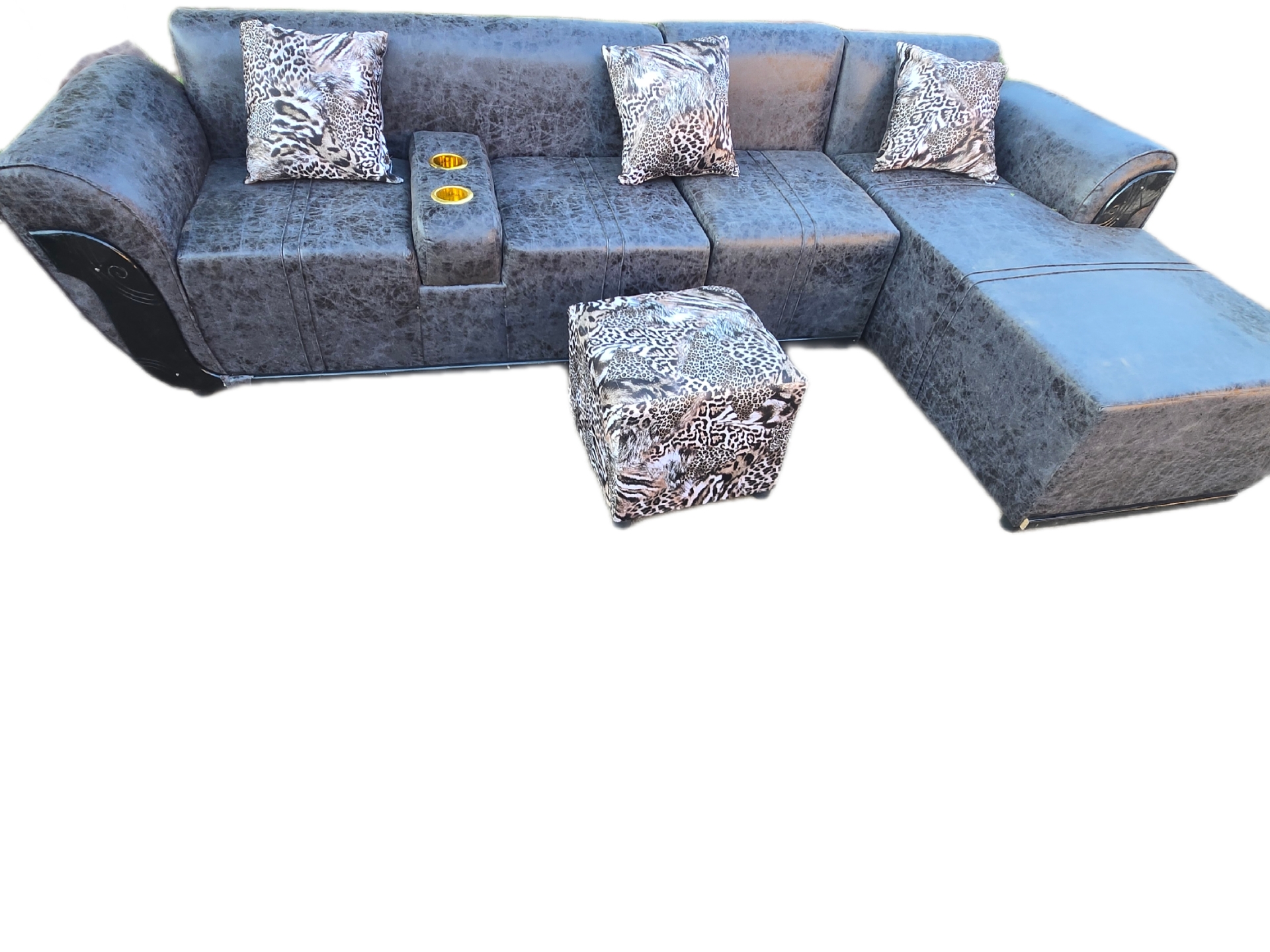 Small L Shape buffalo Material Sofa - Image 3