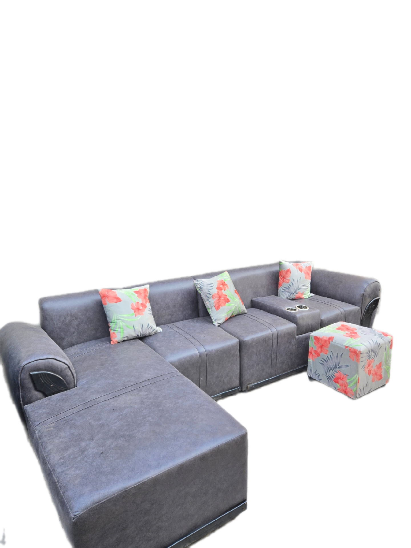Small L Shape buffalo Material Sofa - Image 5
