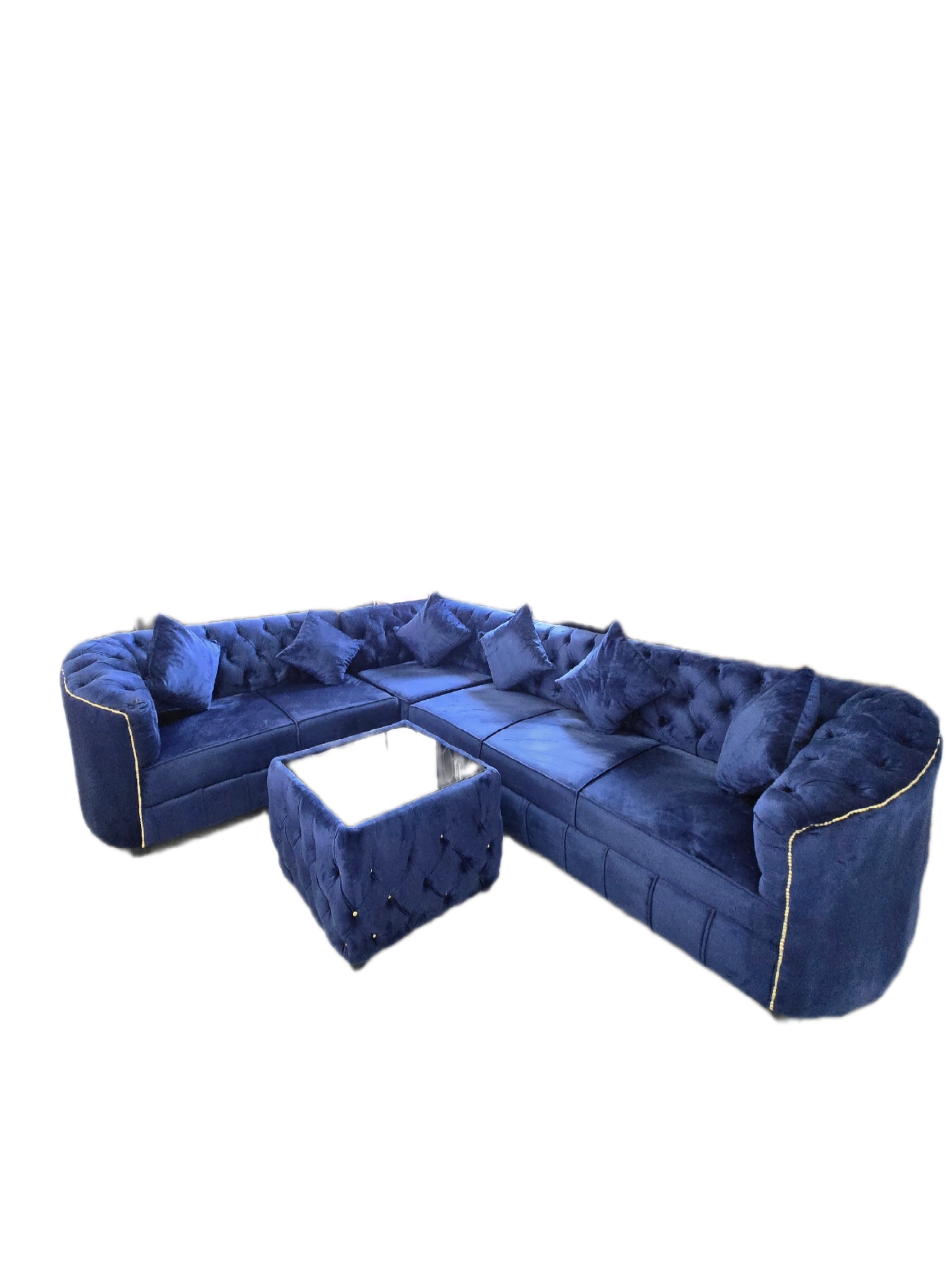 Executive Small L Shape Material Sofa - Image 2