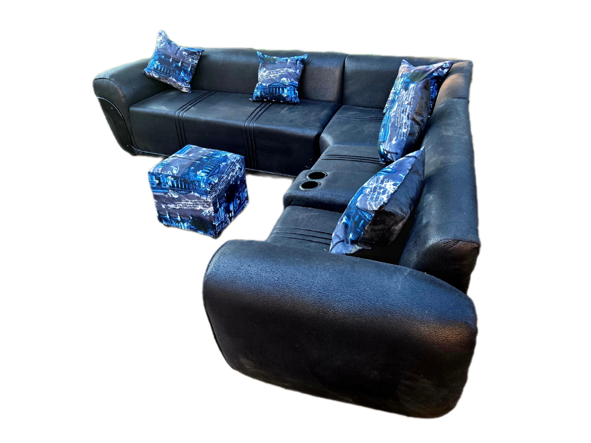Large L Shape buffalo Material Sofa - Image 2