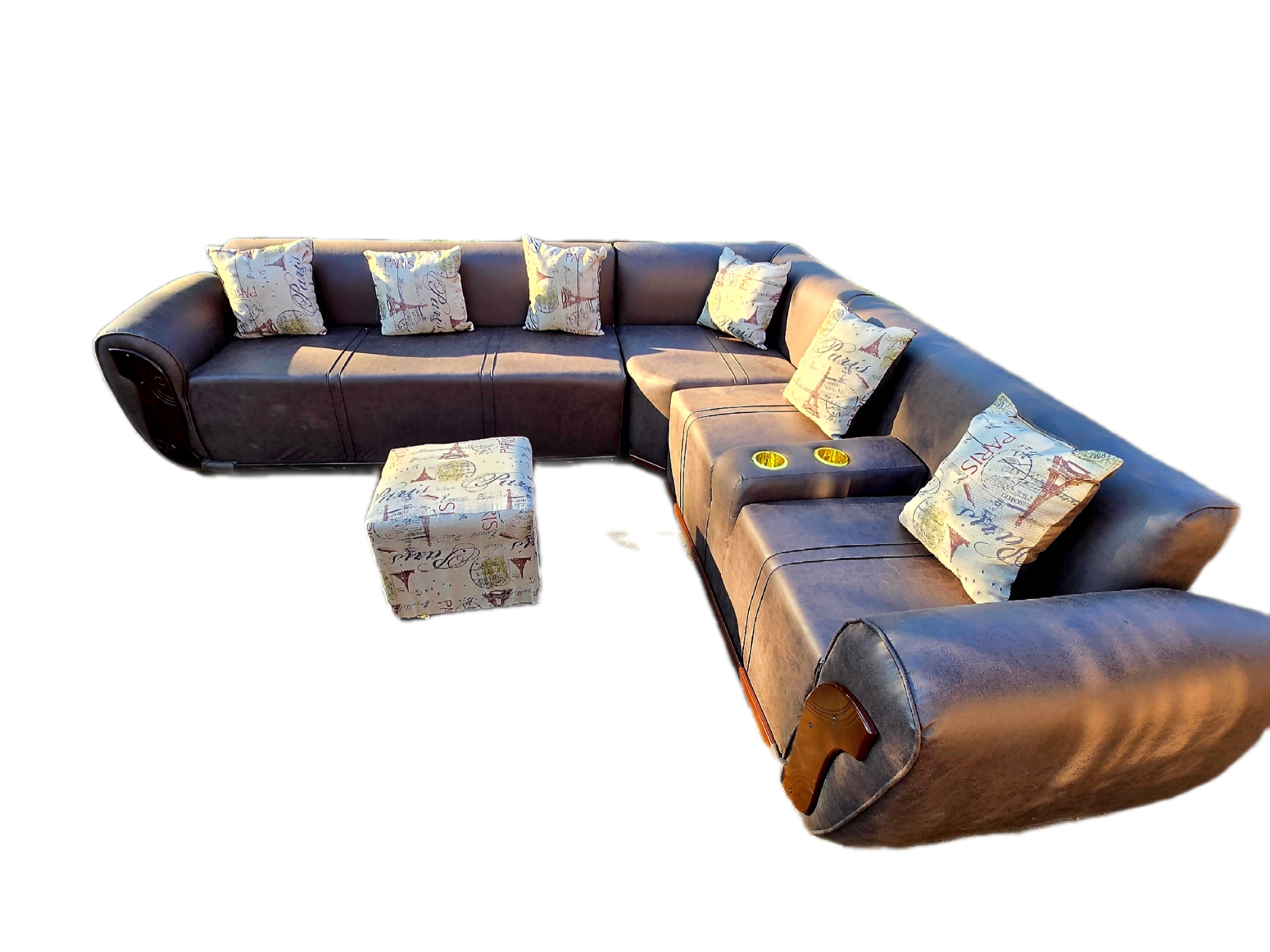Large L Shape buffalo Material Sofa - Image 5