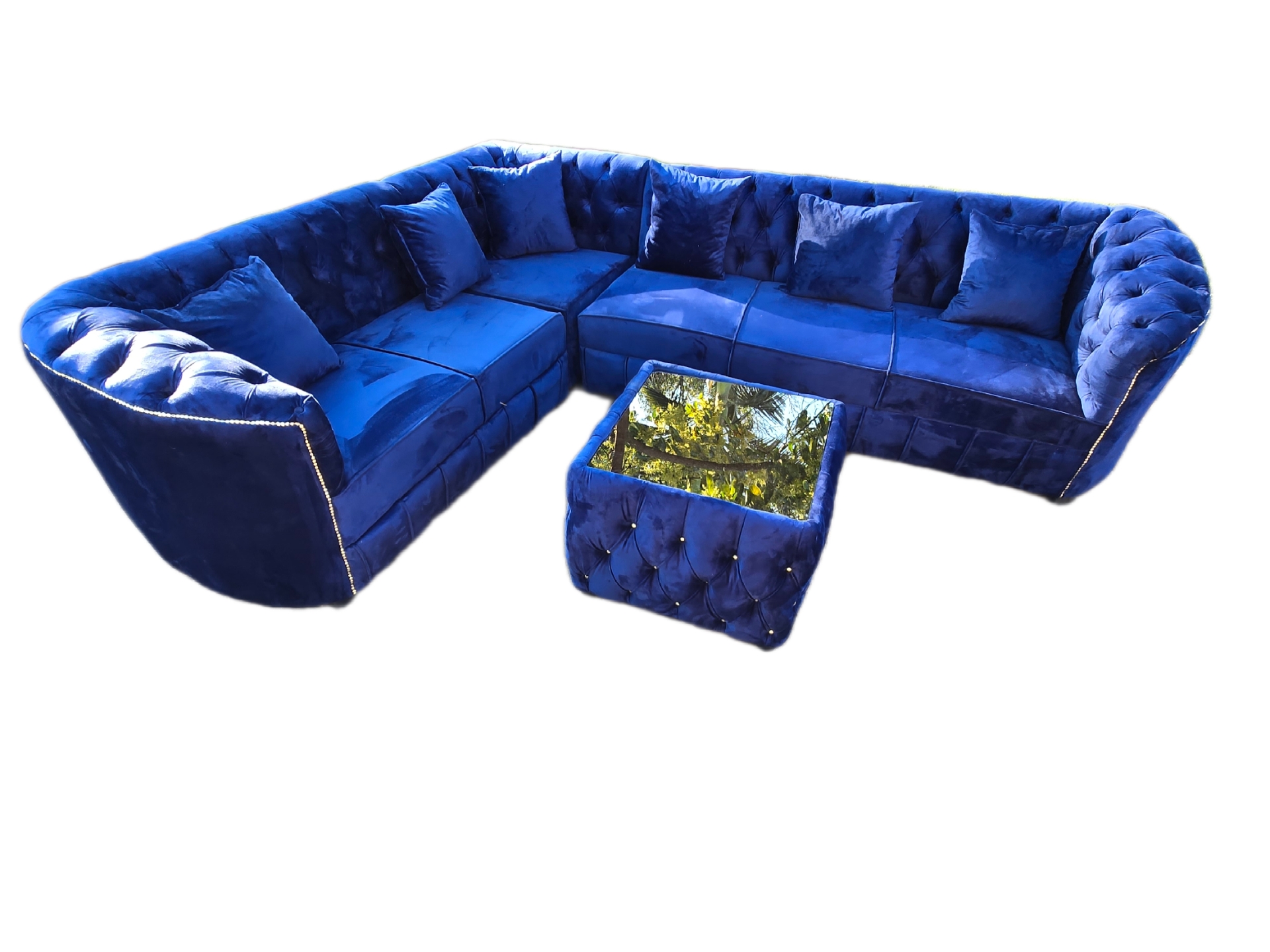 Executive Small L Shape Material Sofa - Image 4