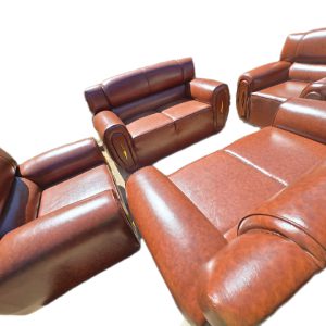 Obey New Design Round Arm leatherette Sofa