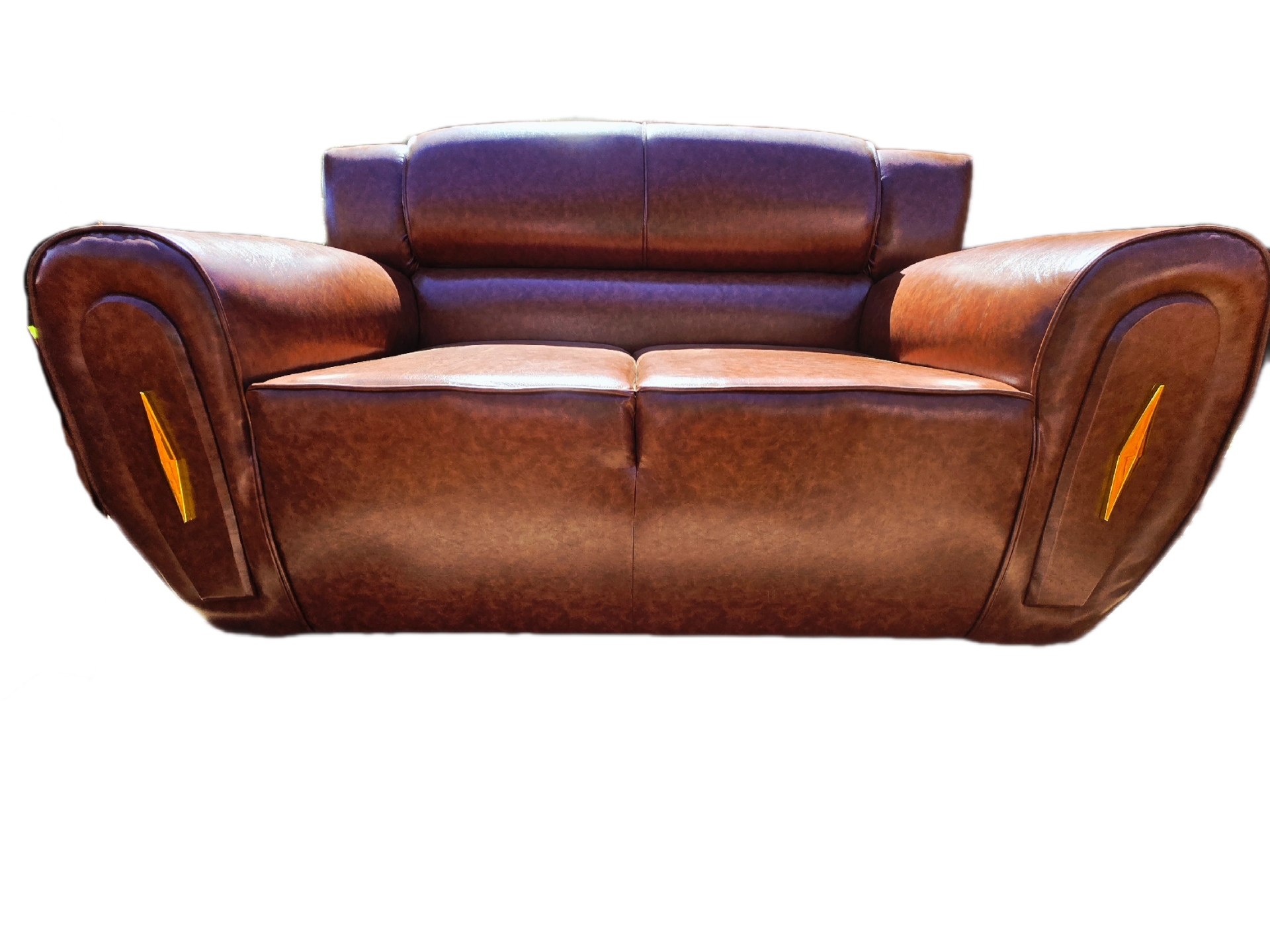 Obey New Design Round Arm leatherette Sofa - Image 4