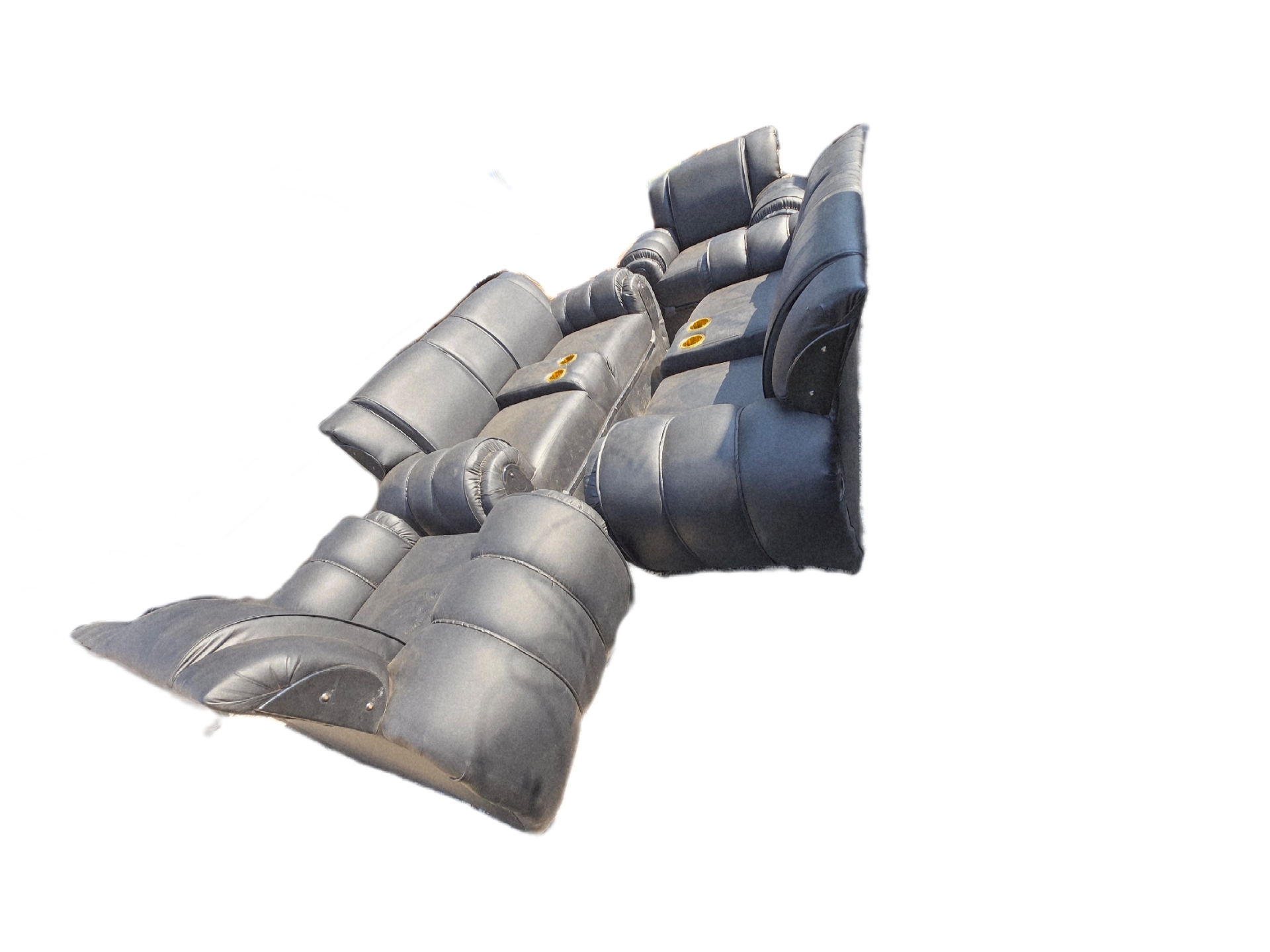 Elephant Old Design Bonded Leather Sofa - Image 4