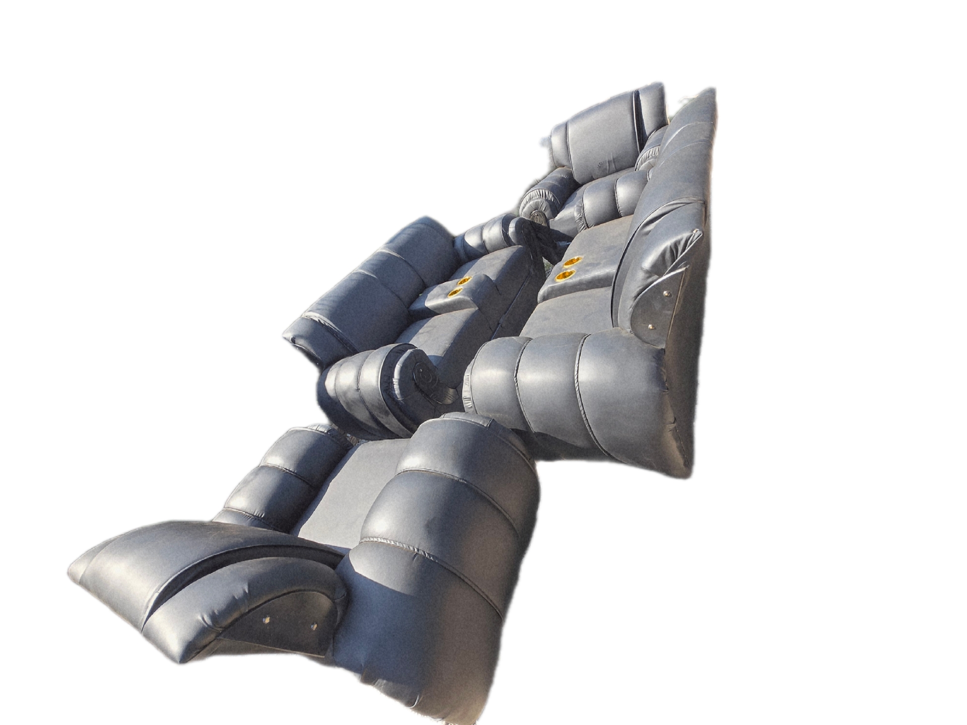 Elephant Old Design Bonded Leather Sofa - Image 5