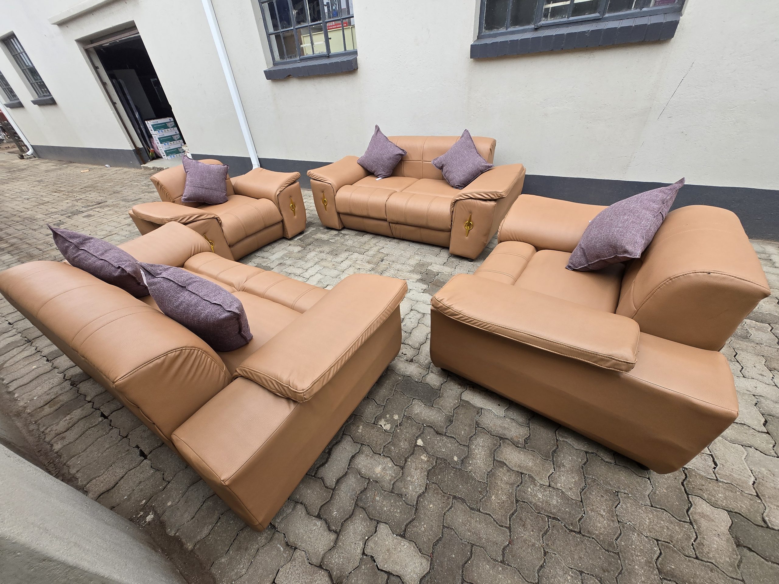 Christine Bonded Leather Sofa