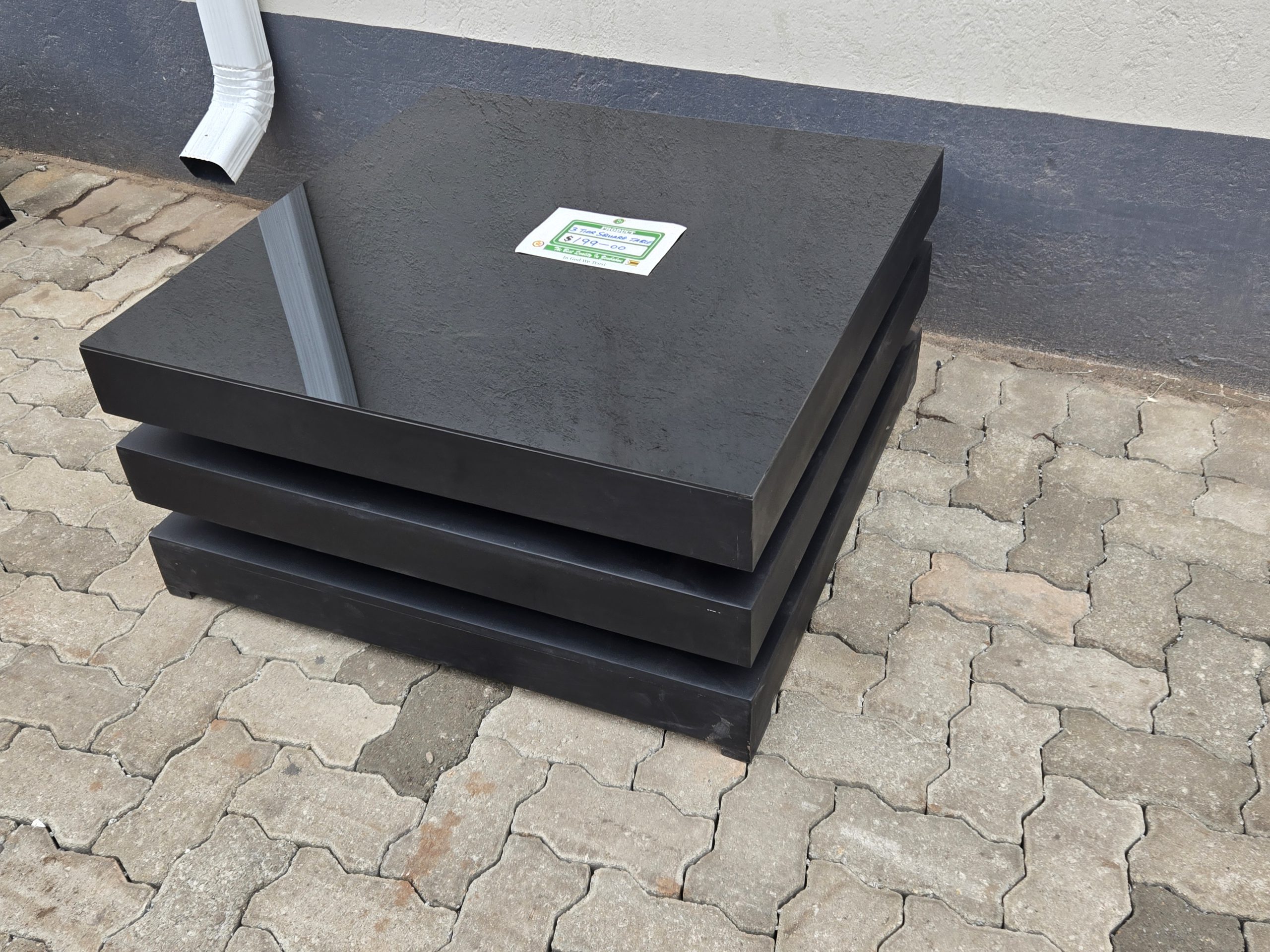 3tier Square Coffee Table - Image 3