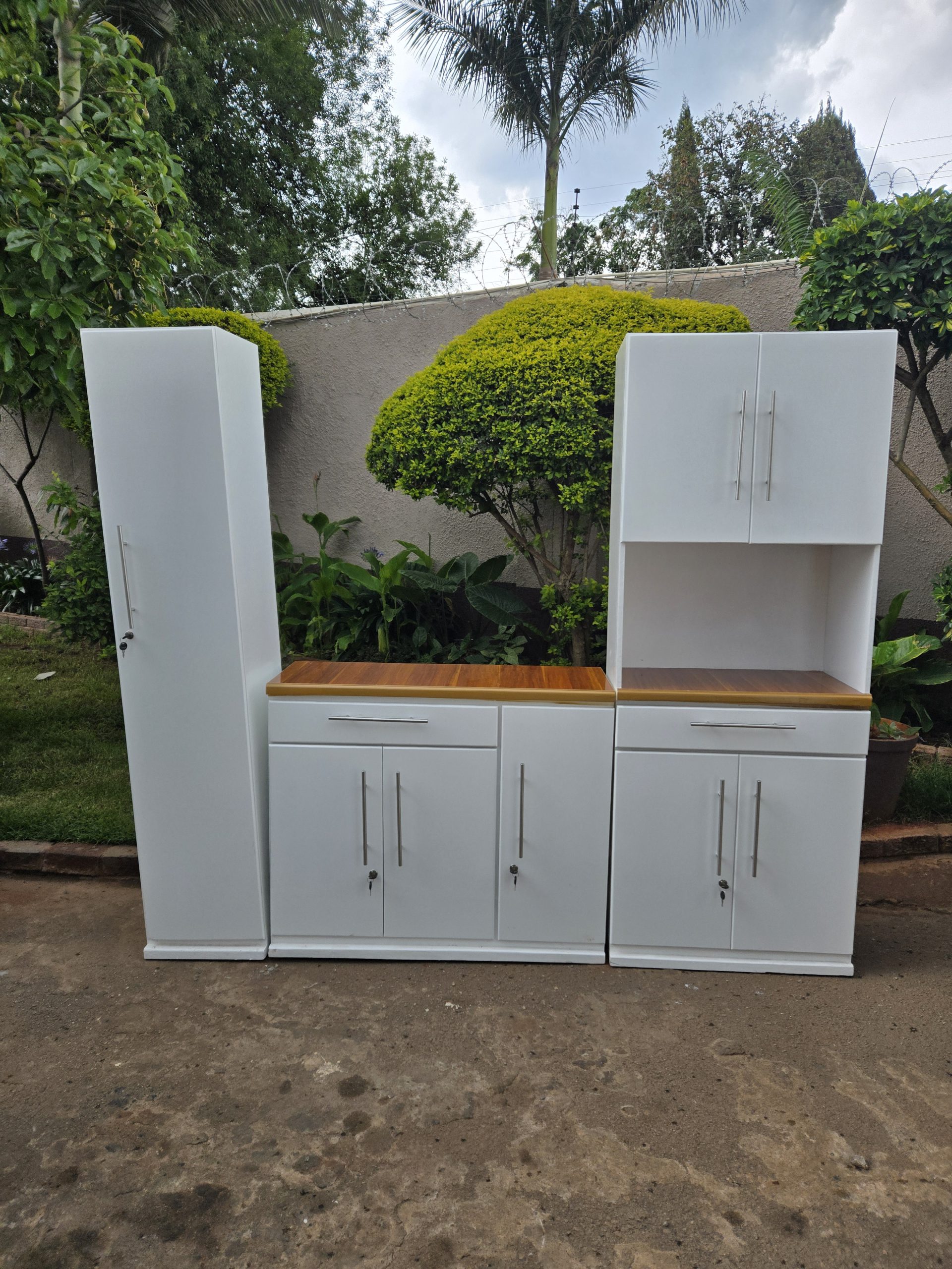 3 Piece Single Pantry Superwood Kitchen Unit - Image 2