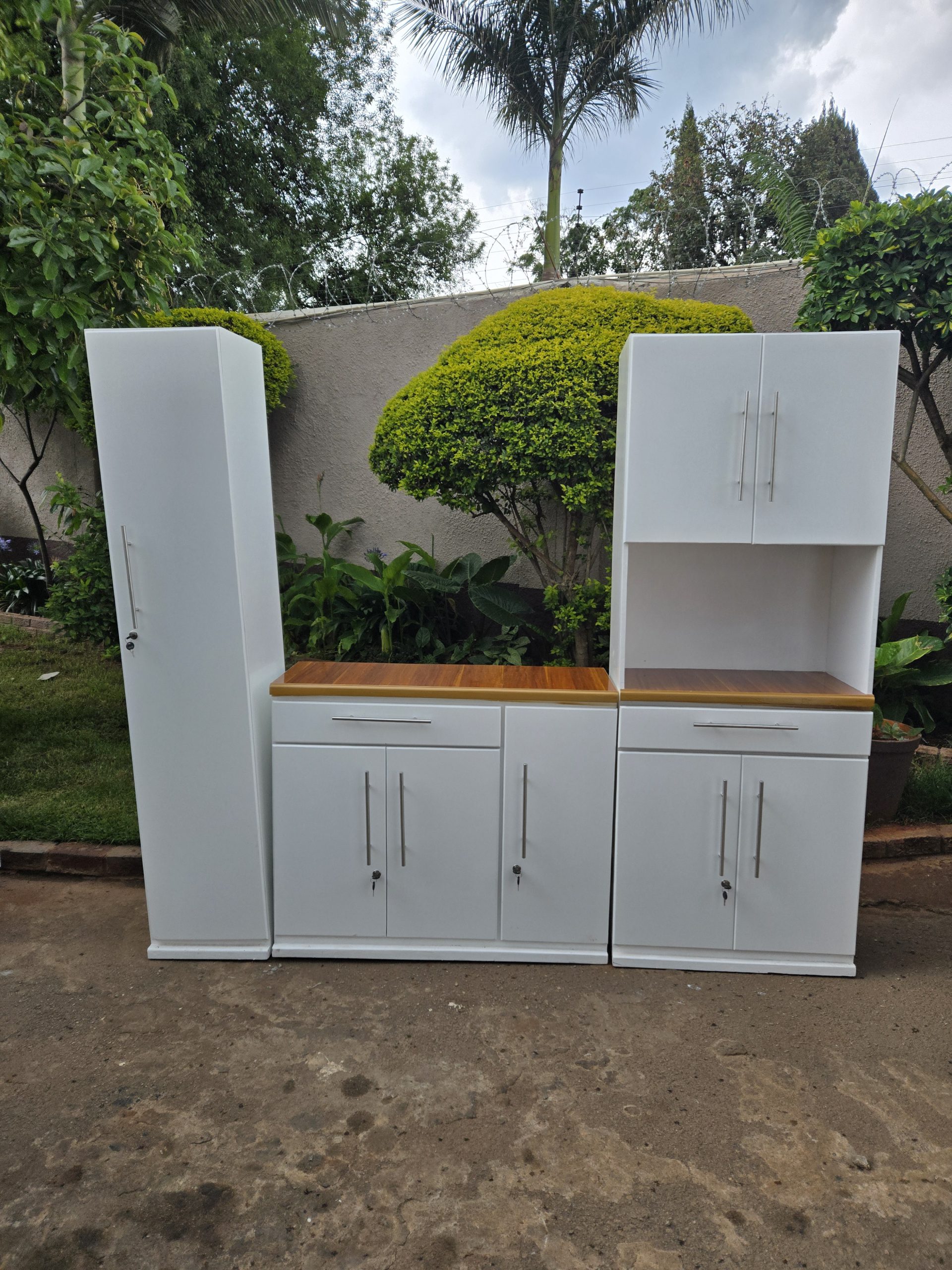 3 Piece Single Pantry Superwood Kitchen Unit - Image 4