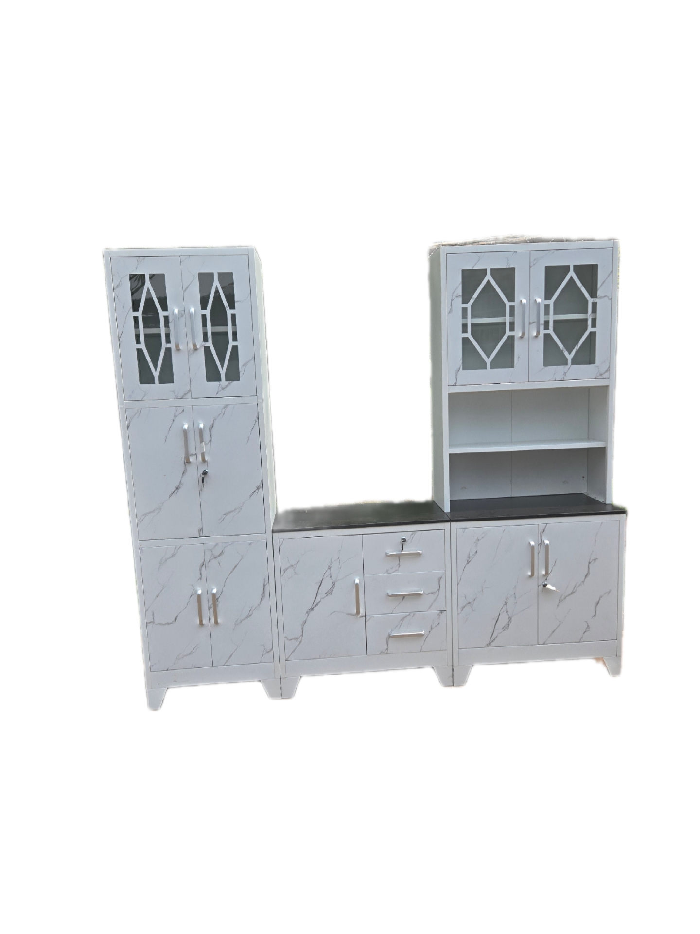 3 Piece Double Pantry Kitchen Unit - Image 4